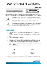 Preview for 5 page of Laser DVD-PORTABLE-7B User Manual