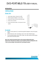 Preview for 7 page of Laser DVD-PORTABLE-7B User Manual