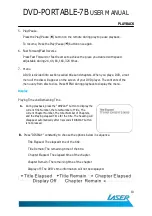 Preview for 10 page of Laser DVD-PORTABLE-7B User Manual