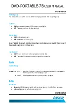 Preview for 15 page of Laser DVD-PORTABLE-7B User Manual