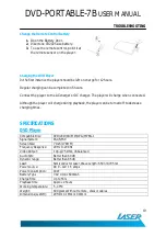 Preview for 19 page of Laser DVD-PORTABLE-7B User Manual