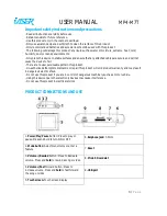 Preview for 3 page of Laser MP4-M7T User Manual