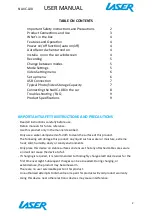 Preview for 2 page of Laser NAVC-L08 User Manual