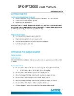 Preview for 6 page of Laser SNOOZE MASTER SPK-IPT2000 User Manual