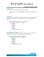 Preview for 8 page of Laser SNOOZE MASTER SPK-IPT2000 User Manual