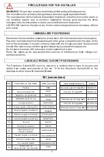 Preview for 2 page of LaserLine 361 Fitting Instructions Manual