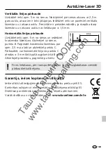 Preview for 109 page of LaserLiner AutoLine-Laser 3D Operating Instructions Manual