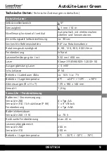 Preview for 9 page of LaserLiner AutoLite-Laser Green Operating Instructions Manual