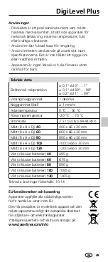 Preview for 45 page of LaserLiner DigiLevel Plus 40 Manual