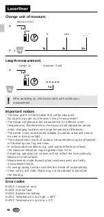 Preview for 10 page of LaserLiner LaserRange-Master T2 Operating Instructions Manual