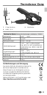 Preview for 3 page of LaserLiner ThermoSensor Clamp Operating Instructions Manual