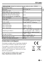 Preview for 21 page of LaserLiner X3-Laser Operating Instructions Manual