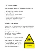 Preview for 16 page of LASERLUCHS PICO-TRACKER-V1 Customer'S Manual