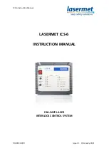 Preview for 1 page of Lasermet ICS-6 Instruction Manual