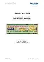 Preview for 1 page of Lasermet ICS-7-OEM Instruction Manual