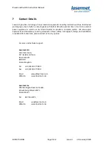 Preview for 8 page of Lasermet PS-LEDS-1W Instruction Manual