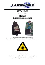 Laserworld RED-1000 Manual preview