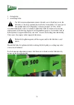 Preview for 31 page of Laski VD 500 Operating Instructions Manual