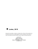 Preview for 2 page of Lastec 100EFAC Owner'S Manual