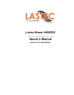 Preview for 1 page of Lastec 4500ZSR Owner'S Manual