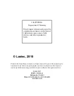 Preview for 2 page of Lastec 4500ZSR Owner'S Manual