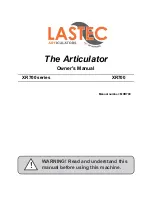 Lastec Articulator Owner'S Manual preview