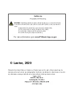 Preview for 2 page of Lastec D3700 Owner'S Manual