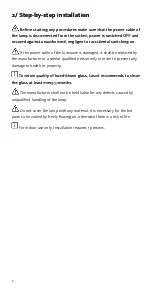 Preview for 6 page of Lasvit Crystal Rock CL017TA-1UL Manual