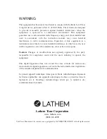 Preview for 2 page of Lathem 1600E User Manual