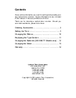 Preview for 2 page of Lathem Mechanical Time Recorder User Manual