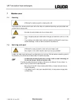 Preview for 19 page of Lauda UWT 10000 Operating Instructions Manual