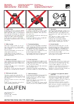 Preview for 10 page of Laufen Citypro Installation Instructions Manual