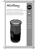 LAVAZZA MilkEasy Operating Instructions Manual preview