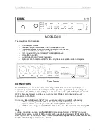 Preview for 4 page of Lavry DA10 Manual