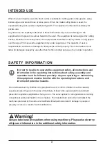 Preview for 3 page of Lawn-King DBT911254 Instructions For Use Manual