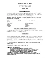 Preview for 8 page of LAWN STAR LSAV 1000 Operating Instructions Manual