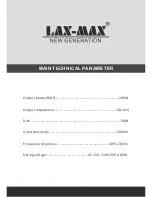 Preview for 4 page of LAX-MAX LI-S246 User Manual