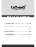 Preview for 9 page of LAX-MAX LI-S246 User Manual