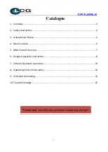 Preview for 2 page of LCG LCG-B314IP User Manual