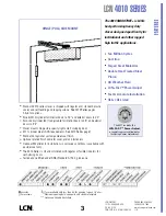 Preview for 3 page of LCN 4110 Series Peel-N-Stick Product Manual