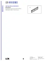 Preview for 6 page of LCN 4110 Series Peel-N-Stick Product Manual