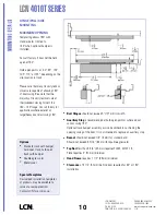 Preview for 10 page of LCN 4110 Series Peel-N-Stick Product Manual