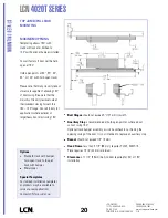 Preview for 20 page of LCN 4110 Series Peel-N-Stick Product Manual