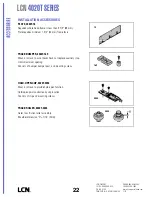 Preview for 22 page of LCN 4110 Series Peel-N-Stick Product Manual