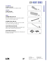 Preview for 37 page of LCN 4110 Series Peel-N-Stick Product Manual