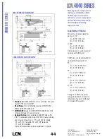 Preview for 44 page of LCN 4110 Series Peel-N-Stick Product Manual