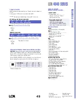 Preview for 49 page of LCN 4110 Series Peel-N-Stick Product Manual