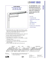 Preview for 51 page of LCN 4110 Series Peel-N-Stick Product Manual