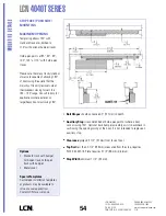 Preview for 54 page of LCN 4110 Series Peel-N-Stick Product Manual