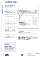 Preview for 72 page of LCN 4110 Series Peel-N-Stick Product Manual